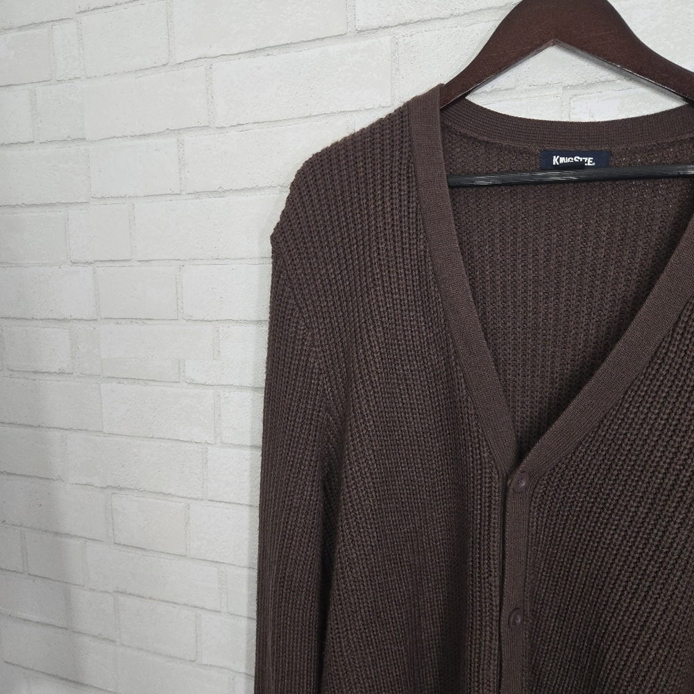 King Size vintage cozy cardigan sweater - Picture 7 of 16